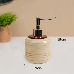 VON CASA Fine-Lined Ceramic Bathroom Set (Set Of 2)