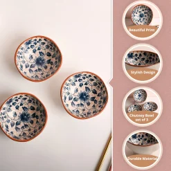 VON CASA Flora Chutney Bowl Set Of 3 - 650mL