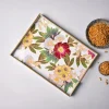 VON CASA Floral Design Large Decorative Serving Tray