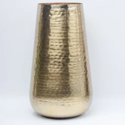 VON CASA Gold Cylindrical Flower Vase