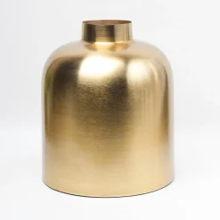 VON CASA Gold Cylindrical Flower Vase