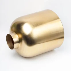 VON CASA Gold Cylindrical Flower Vase