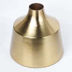 VON CASA Gold Cylindrical Flower Vase
