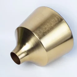 VON CASA Gold Cylindrical Flower Vase
