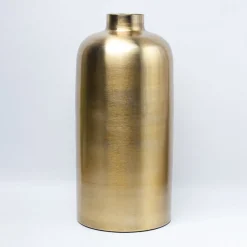 VON CASA Gold Cylindrical Flower Vase