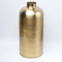 VON CASA Gold Cylindrical Flower Vase