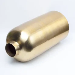 VON CASA Gold Cylindrical Flower Vase