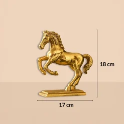 VON CASA Golden Embossed Dancing Horse
