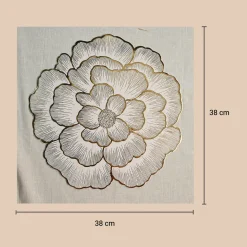 VON CASA Golden Flora Placemat Set Of 2