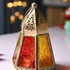 VON CASA Golden Hanging Lantern Frustum Shape