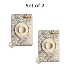 VON CASA Golden Placemat Set Of 2