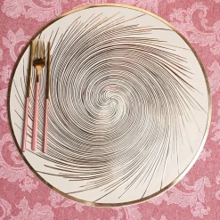 VON CASA Golden Placemat Set Of 2