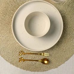 VON CASA Golden Placemat Set Of 2