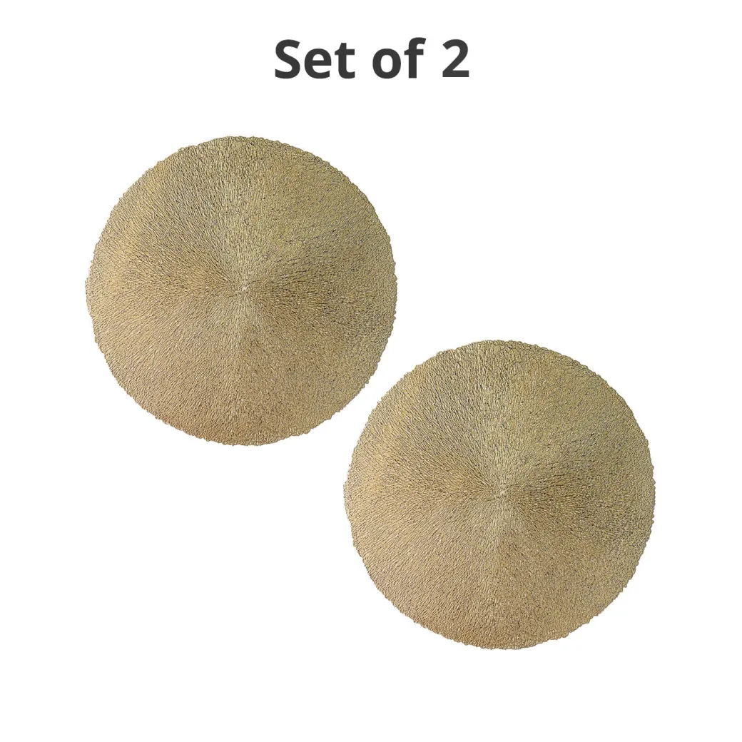 VON CASA Golden Placemat Set Of 2