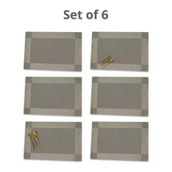 VON CASA Green Placemat Set Of 6