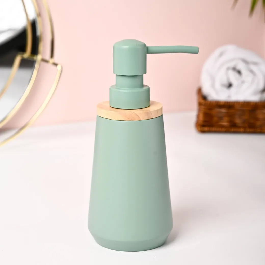 VON CASA Green Polyresin Soap Dispenser - 180ml