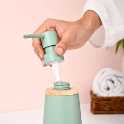 VON CASA Green Polyresin Soap Dispenser - 180ml