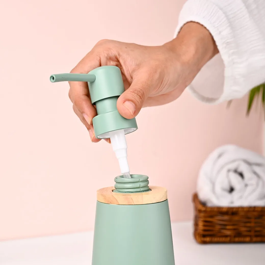 VON CASA Green Polyresin Soap Dispenser - 180ml