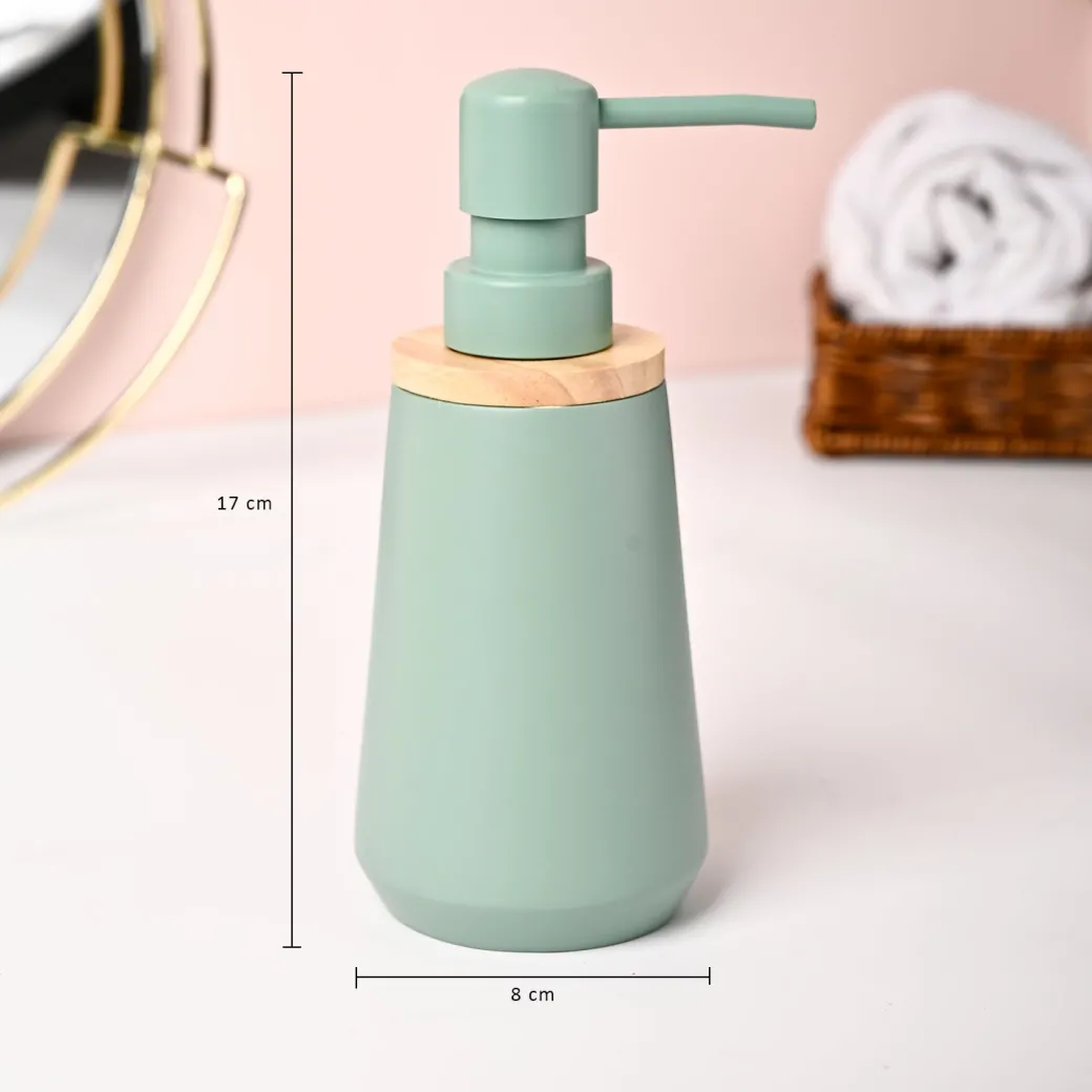 VON CASA Green Polyresin Soap Dispenser - 180ml