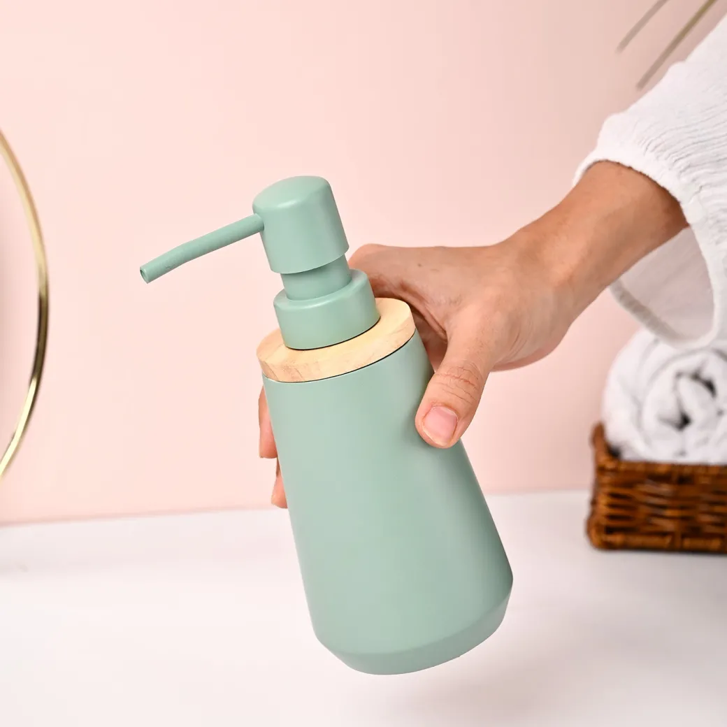 VON CASA Green Polyresin Soap Dispenser - 180ml
