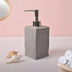 VON CASA Grey Polyresin Soap Dispenser