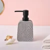 VON CASA Grey Polyresin Soap Dispenser – Modern Design