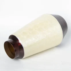 VON CASA Ivory Bud Shape Vase (Ivory Enamel)
