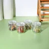 VON CASA Jar Set of 4 PCS 80ml - Transparent Glass Glossy Finish