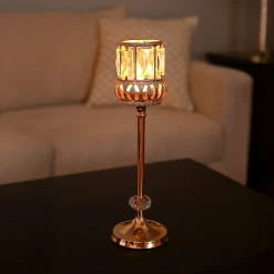 VON CASA Large Golden Filigree T-Light Holder