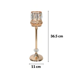 VON CASA Large Golden Filigree T-Light Holder