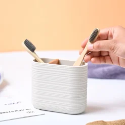 VON CASA Light Beige Toothbrush Holder