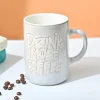 VON CASA Light Blue Mug (Drink More Coffee) - 420Ml