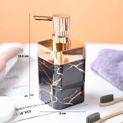 VON CASA Marble Soap Dispenser - Black