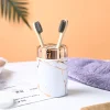 VON CASA Marble Toothbrush Holder - White