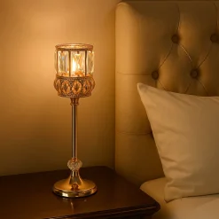 VON CASA Medium Golden Filigree T-Light Holder