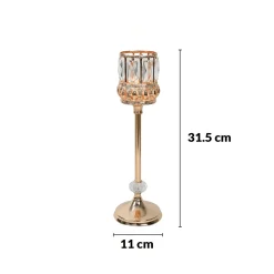 VON CASA Medium Golden Filigree T-Light Holder