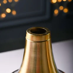 VON CASA Metal Flower Vase - Surahi Shaped