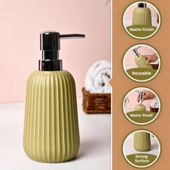 VON CASA Mint Green Polyresin Soap Dispenser - 270ml