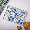 VON CASA Multicolour Floral Large Rectangular Serving Tray