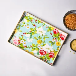 VON CASA Multicolour Floral Large Serving Tray