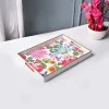 VON CASA Multicolour Large Floral Design Serving Tray