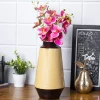 VON CASA Mustard Bud Shape Vase (Mustard Enamel)