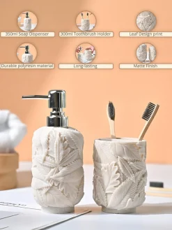 VON CASA Off White Bathroom - Set Of 2