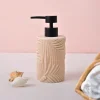 VON CASA Off-White & Black Polyresin Soap Dispenser