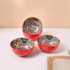 VON CASA Orange Ceramic Bowl Set Of 4