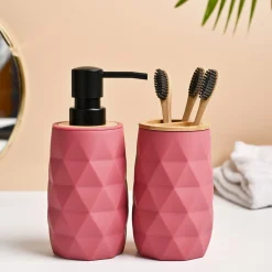 VON CASA 2Pcs Plastic Bathroom Set