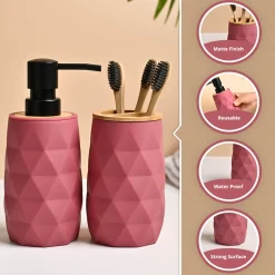 VON CASA 2Pcs Plastic Bathroom Set
