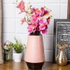VON CASA Pink Bud Shape Vase (Pink Enamel)
