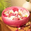 VON CASA Pink Decorative Bowl (Peach Enamel)