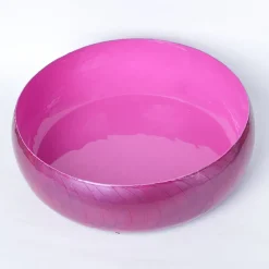 VON CASA Pink Decorative Bowl (Peach Enamel)